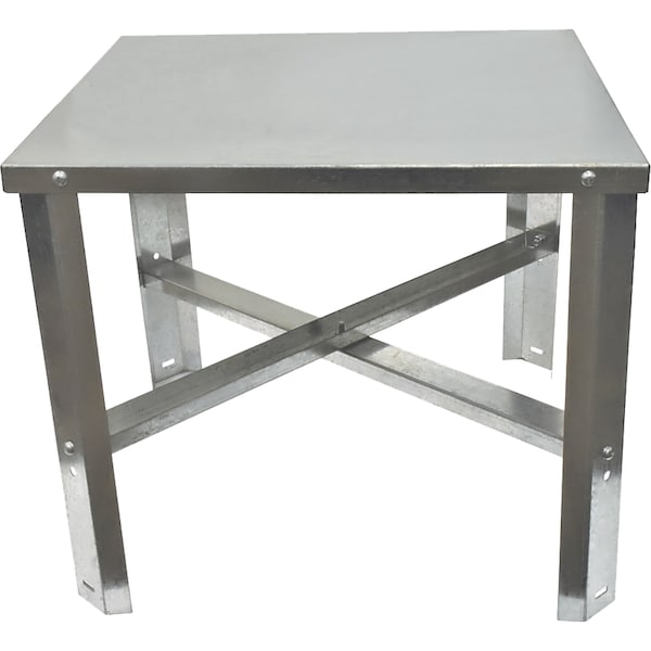 American Built Pro Water Heater Stand 21in x 21in x 18in tall unassembled Galvanized Steel WHS2118 - main